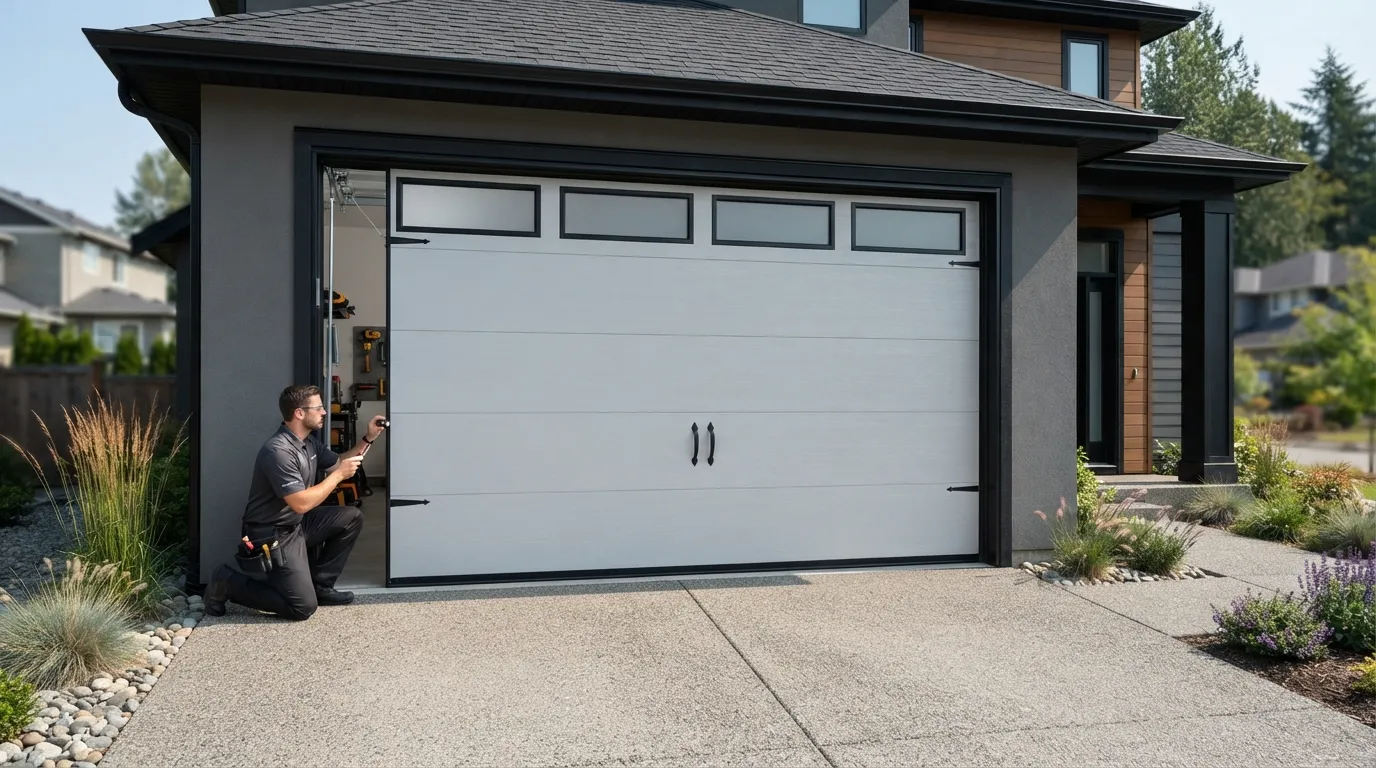New Garage Door Installation for Bayonne's Mid-Century Housing Stock in Jersey City